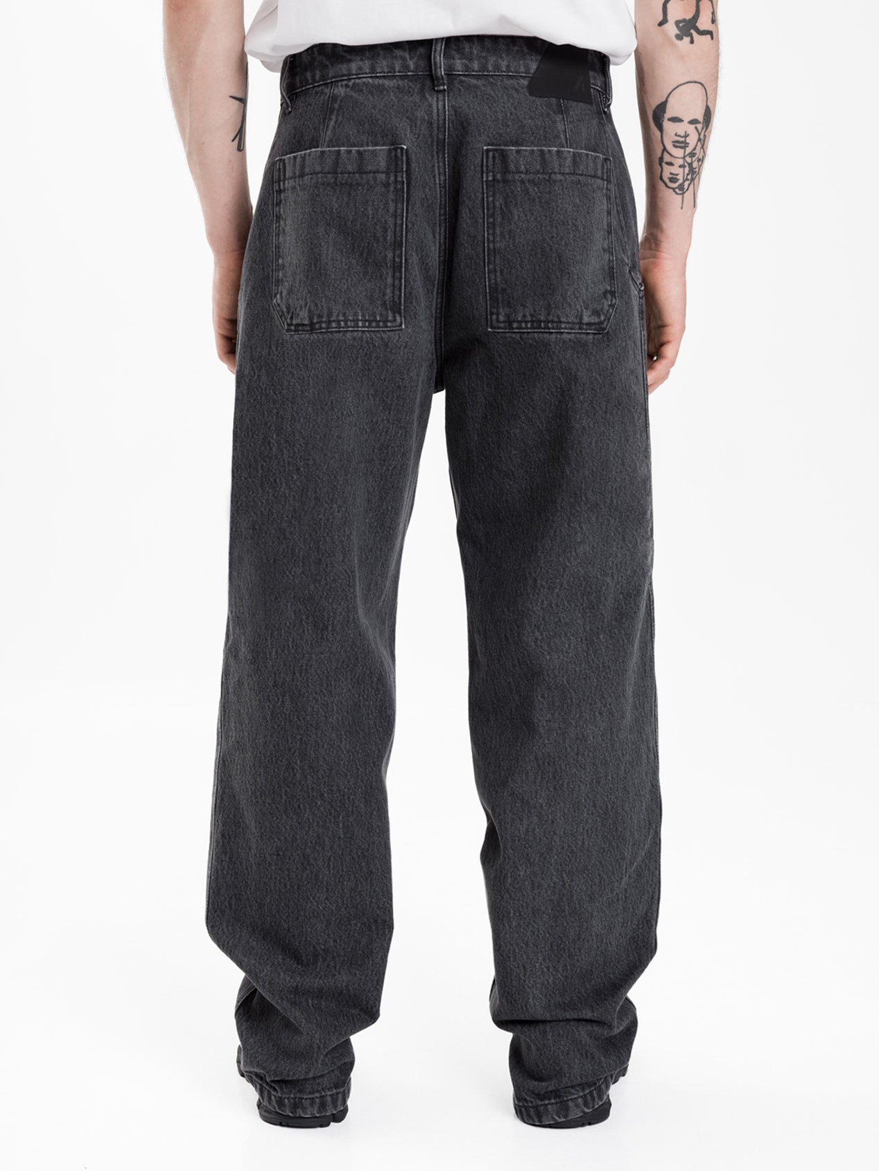 Offset jeans patchless gray
