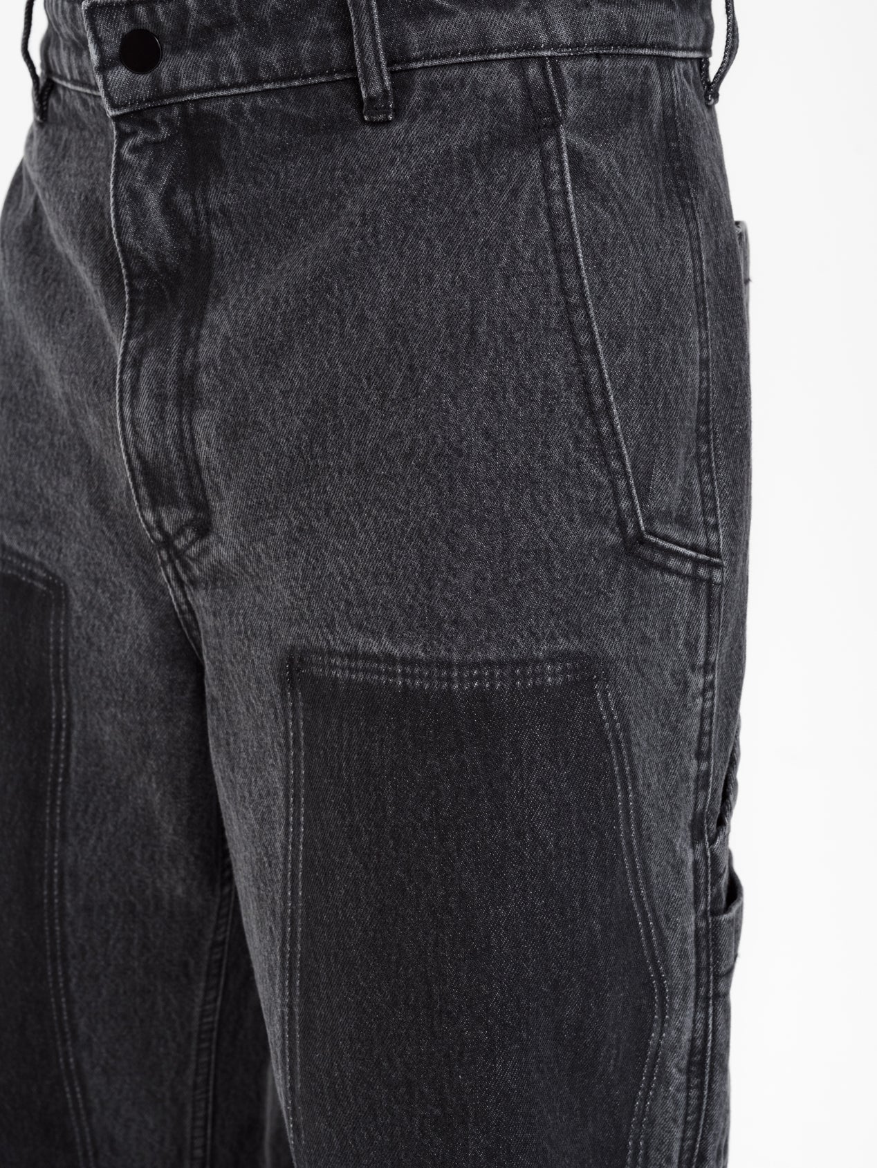 Offset jeans patchless gray