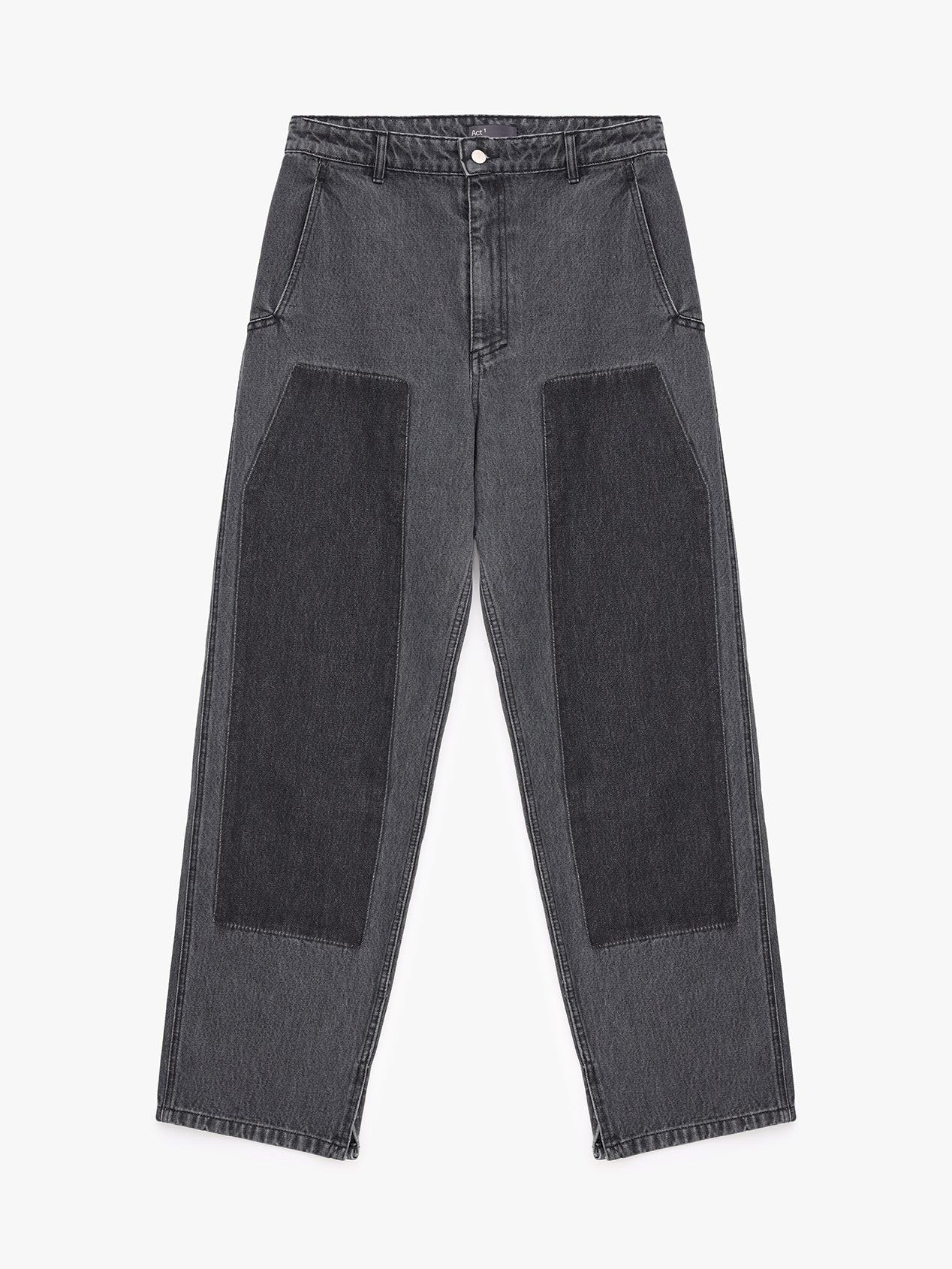 Offset jeans patchless gray
