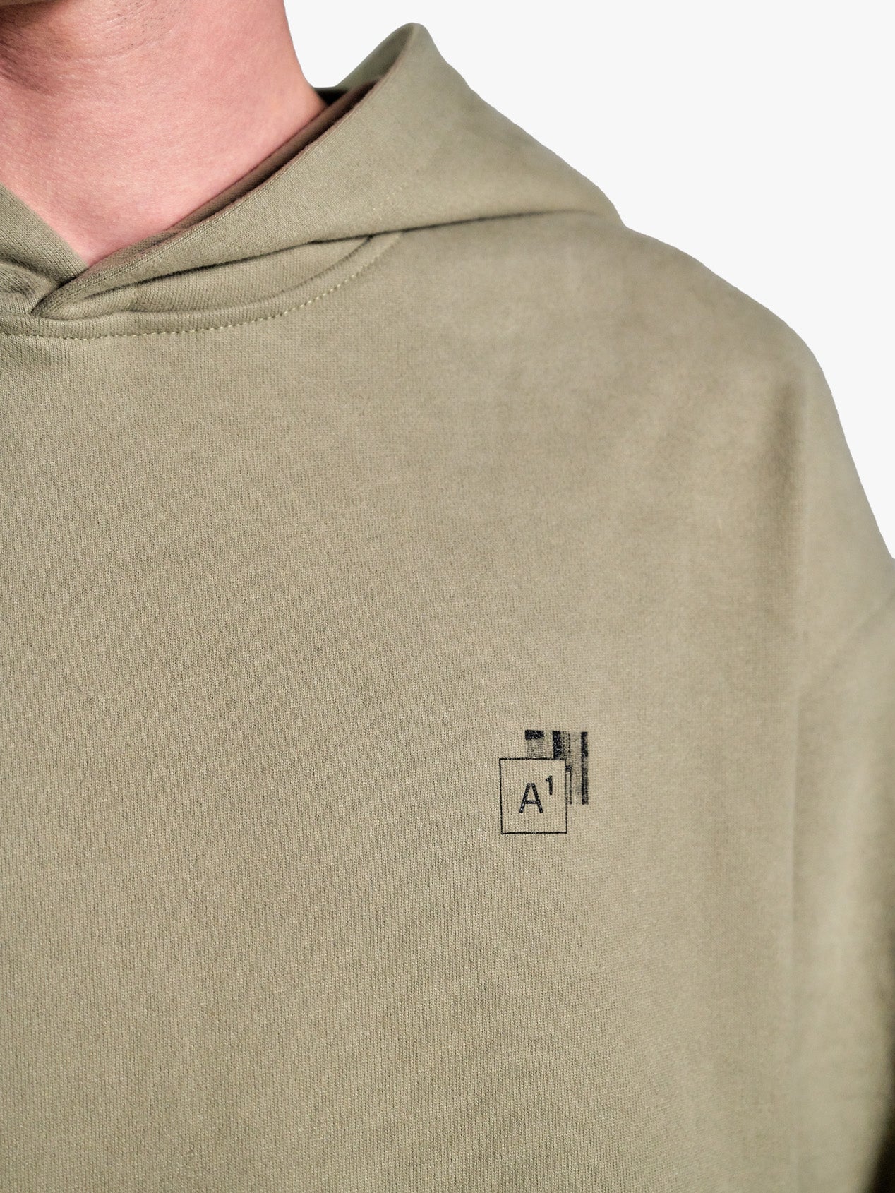 TRAPEZOID HOODIE "MONUMENT" GREEN