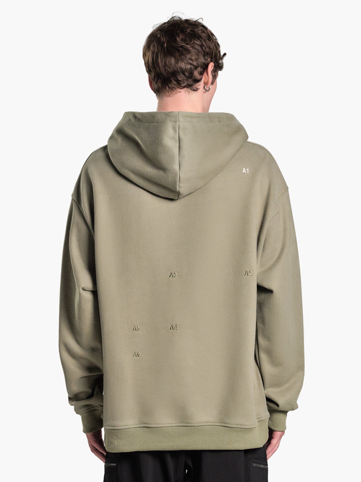 TRAPEZOID HOODIE "FORMAT" GREEN