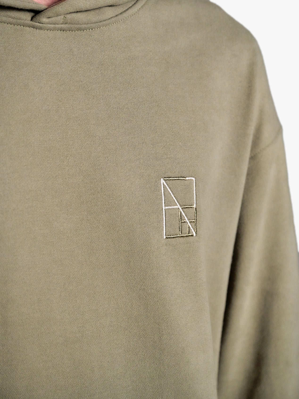 TRAPEZOID HOODIE "FORMAT" GREEN