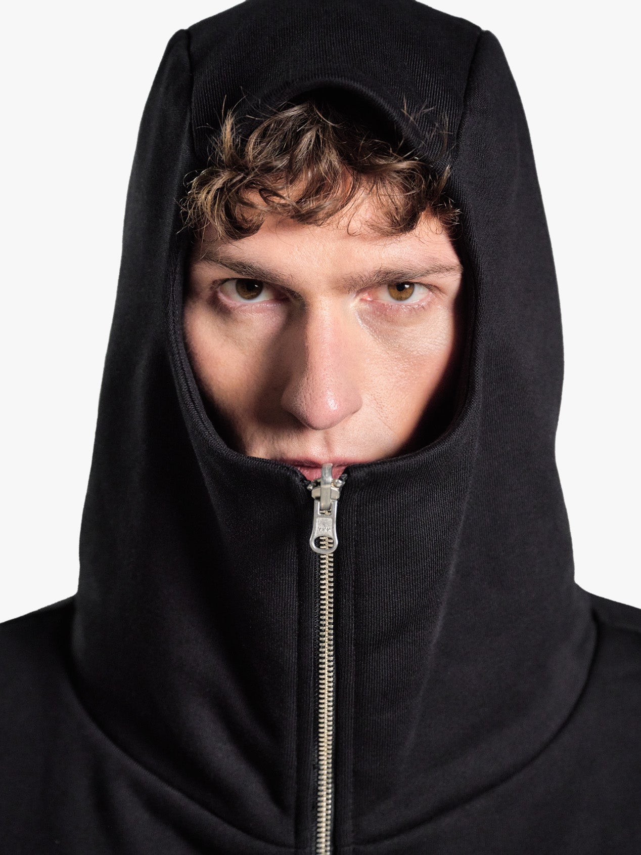 Full zip oversized hoodie black