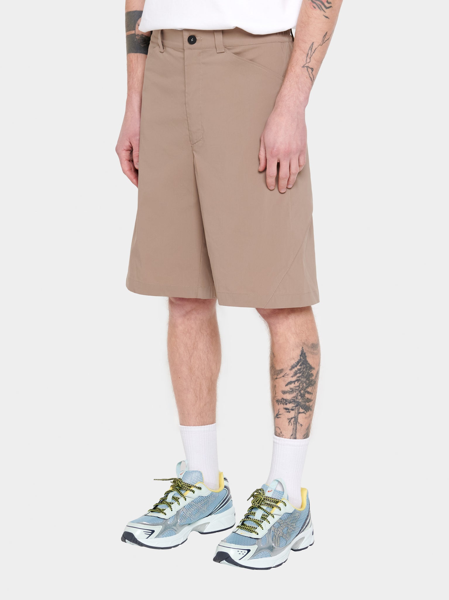 DOUBLE POCKET SHORTS BROWN
