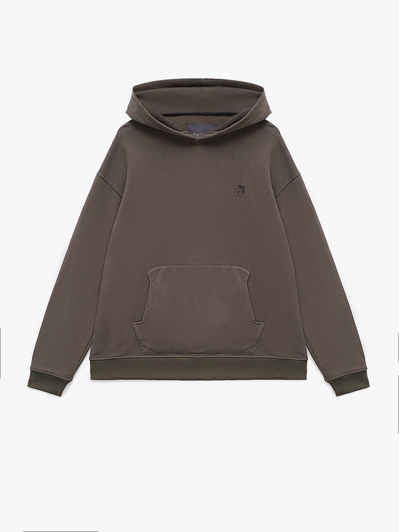 TRAPEZOID HOODIE "MONUMENT" KHAKI